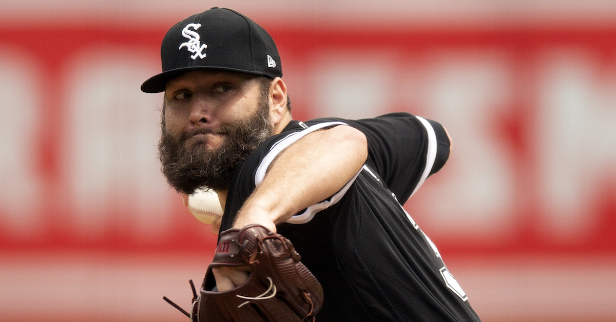 Starting pitcher Lance Lynn of the Chicago White Sox delivers the